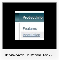 Dreamweaver Universal Css Navigation Menu Web Menu Submenu
