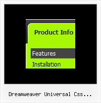 Dreamweaver Universal Css Navigation Menu Horizontal Menu Frame