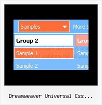 Dreamweaver Universal Css Navigation Menu Mouseover Drop Down Menus