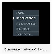 Dreamweaver Universal Css Navigation Menu Javascript Scrolling Navbar