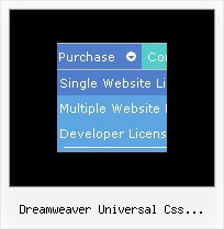 Dreamweaver Universal Css Navigation Menu Simple Dhtml Mouse Over