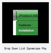 Drop Down List Dynamique Php Horizontal Slide Menus