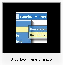Drop Down Menu Ejemplo Vertical Mouse Over Menu