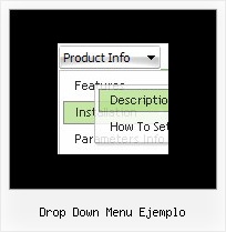 Drop Down Menu Ejemplo Links In Drop Down Menu