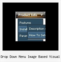 Drop Down Menu Image Based Visual Menu Navigation