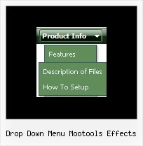 Drop Down Menu Mootools Effects Javascript Expand Menu Examples