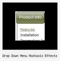 Drop Down Menu Mootools Effects Css Navigation Bar