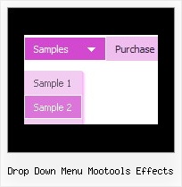 Drop Down Menu Mootools Effects Drop Down Menu Cascading Javascript