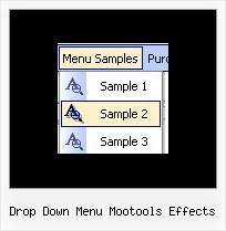 Drop Down Menu Mootools Effects Menus Desplegables Con Js