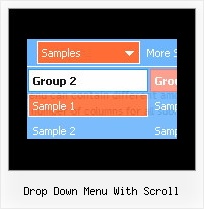 Drop Down Menu With Scroll Crossframe Dropdown Rollover Menus