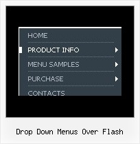 Drop Down Menus Over Flash Javascript Menu From Xml