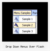 Drop Down Menus Over Flash Java Xp Slide Menu