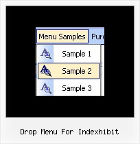 Drop Menu For Indexhibit Javascript On Mouse Over Drop Down Menu