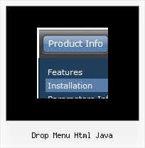 Drop Menu Html Java Css Menu Bar