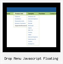 Drop Menu Javascript Floating Menu Dhtml Cross Browser