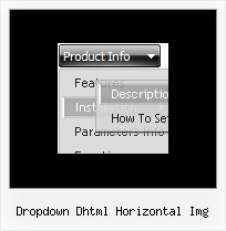 Dropdown Dhtml Horizontal Img Web Design Drop Down Menu
