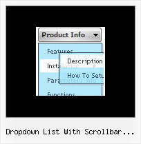 Dropdown List With Scrollbar Javascript Javascript Cascading Menu Css