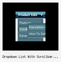 Dropdown List With Scrollbar Javascript Moving Menu Html