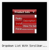 Dropdown List With Scrollbar Javascript Css Transition Menu