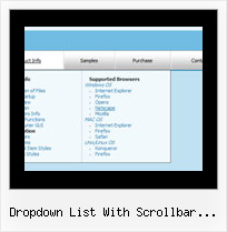 Dropdown List With Scrollbar Javascript Horizontal Javascript Menus