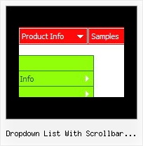 Dropdown List With Scrollbar Javascript Menu Dynamique Horizontal Frame