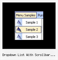 Dropdown List With Scrollbar Javascript Navigation Web Site