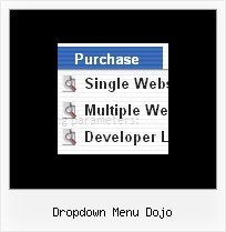 Dropdown Menu Dojo Sample Menu Template