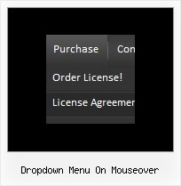 Dropdown Menu On Mouseover Web Design Navigation Samples