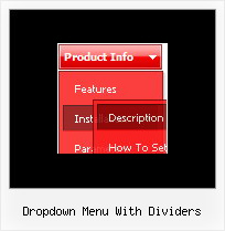 Dropdown Menu With Dividers Vertical Collapsible Menu
