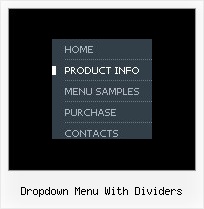 Dropdown Menu With Dividers Html Drop Down Horizontal Menu Tutorial