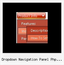 Dropdown Navigation Panel Php Fusion Button Start Menu