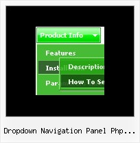 Dropdown Navigation Panel Php Fusion Creating A Tab Menu