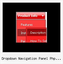 Dropdown Navigation Panel Php Fusion Tab Menu Bar Navigation