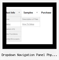 Dropdown Navigation Panel Php Fusion Html Forms Tab Menu