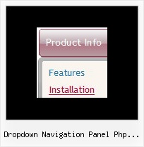 Dropdown Navigation Panel Php Fusion Javascript Menu Example Tutorial