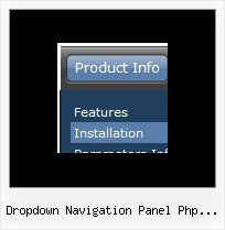 Dropdown Navigation Panel Php Fusion Tab Menus With Submenu Web