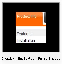 Dropdown Navigation Panel Php Fusion Javascript And Select Menus