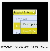 Dropdown Navigation Panel Php Fusion Menu Dhtml Position Absolute
