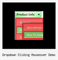 Dropdown Sliding Mouseover Demo Javascript Scrolling Icons