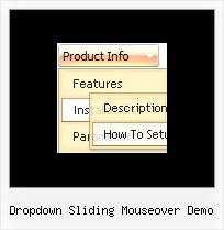 Dropdown Sliding Mouseover Demo Tutorials Dhtml Menu