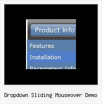 Dropdown Sliding Mouseover Demo The Pop Up Menu
