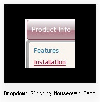 Dropdown Sliding Mouseover Demo Javascript Menu Tool