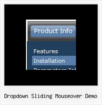 Dropdown Sliding Mouseover Demo Javascript Select Menu Drag And Drop