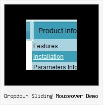 Dropdown Sliding Mouseover Demo Trial Menue Maker