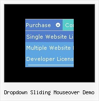 Dropdown Sliding Mouseover Demo Menu Tutorial Frame