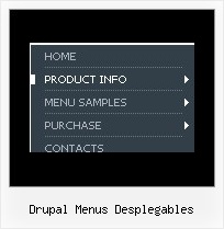 Drupal Menus Desplegables Drop Down Menu Rollover