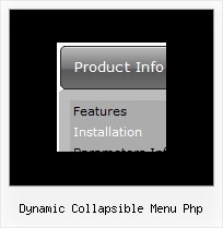 Dynamic Collapsible Menu Php Dhtml Menu In Table