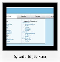 Dynamic Dijit Menu Java Script Popup Menu