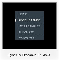 Dynamic Dropdown In Java Js Menu Bar