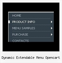 Dynamic Extendable Menu Opencart Ejemplos De Menus En Javascript